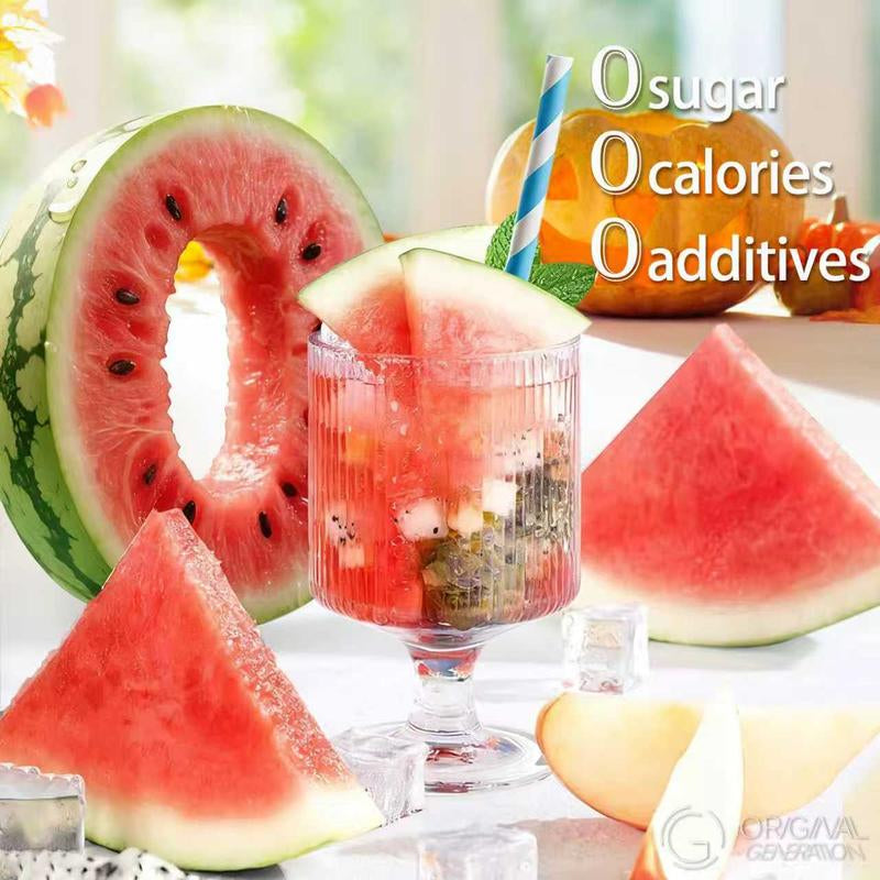 BOGO Halloween Limited Edition 2.0 Watermelon Oolong Tea (25% More Flavor) 2 Cartons 120G (1 Carton 6G×10Packs)×2 with Watermelon Dragon Fruit Apple Strawberry Real Fruit Inside