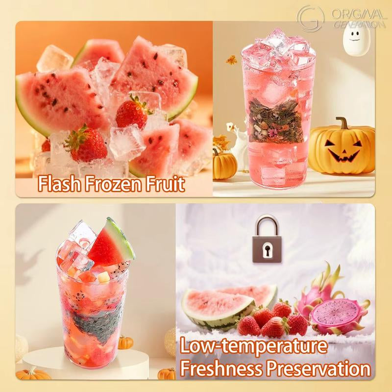 BOGO Halloween Limited Edition 2.0 Watermelon Oolong Tea (25% More Flavor) 2 Cartons 120G (1 Carton 6G×10Packs)×2 with Watermelon Dragon Fruit Apple Strawberry Real Fruit Inside